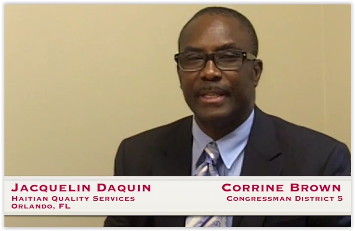 Jacquelin DaQuin, Haitian Quality Services, Corrine Brown, Orlando, FL