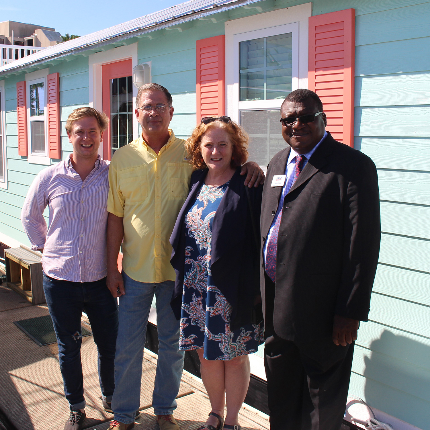 Floating Bungalows with FSBDC at SSC Director Moses Ayiku